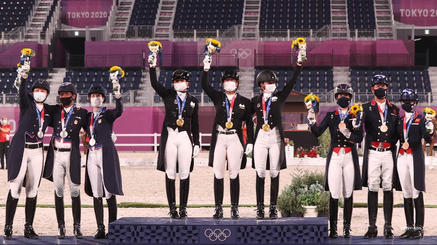 Team USA U.S. Dressage Team Earns Best Finish Since 1948 With Silver Medal